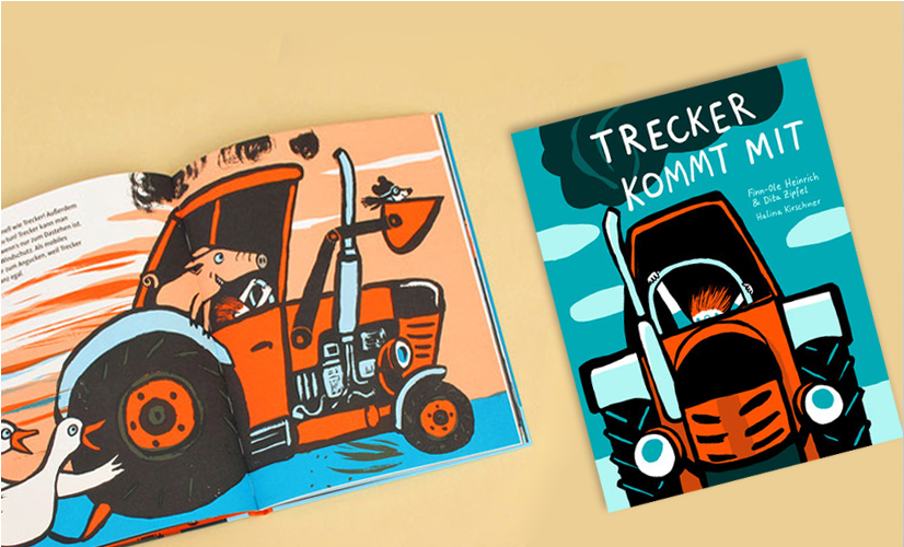 Німецька книжка «Разом із трактором» видавництво mairisch Verlag